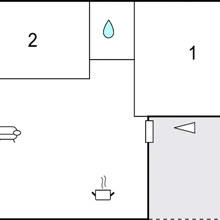 2 Bedroom Cozy In Nyaraló *